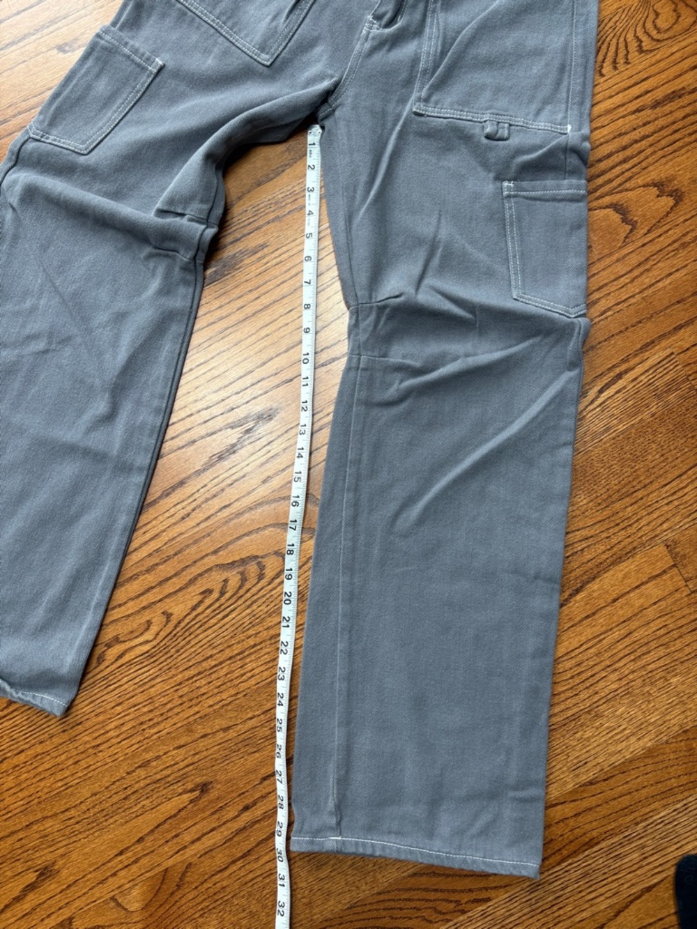 Lioness Miami Vice Women’s Steel Gray Wide Leg Cargo Pants Jeans - Picture 9 of 10